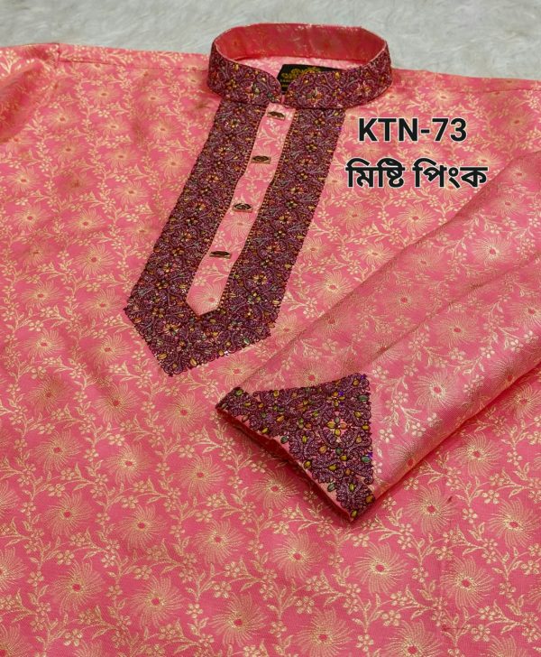 ১ নম্বর কাতান পাঞ্জাবি= KTN-70 (সাদা) - Image 5