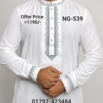 ভাঙচুর স্ট্রিচ ভি.আই.পি পাঞ্জাবী= NG-539 (সাদা)