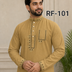 চায়না মাইক্রো সফট স্ট্রিচ পাঞ্জাবী= RF-101 (খাকি কালার)
