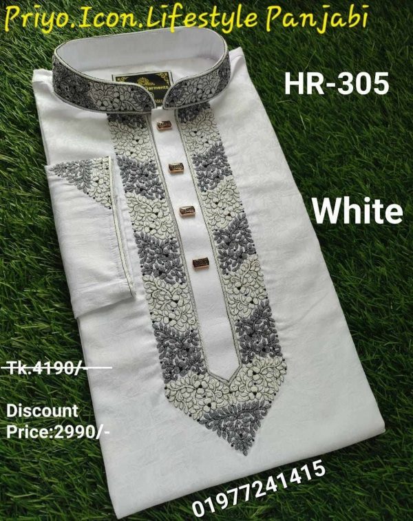 Code: Pink-গোলাপী=HR-307 (খুবই উন্নতমানের 100% সুতি কাপড়) - Image 2