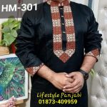 এমব্রয়ডারি পাঞ্জাবি HM 301(কালো কালার)