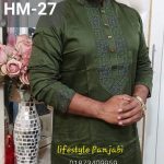 এমব্রয়ডারি পাঞ্জাবি HM 27 (বোতল গ্রীন/অলিভ)