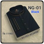 100% সুতি পাঞ্জাবী NG-01 (কালো)