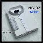 100% সুতি পাঞ্জাবী NG-02  (সাদা)