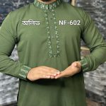 কফ হাতা মাল্টি সিকোয়েন্স পাঞ্জাবী=NF-602 (অলিভ)